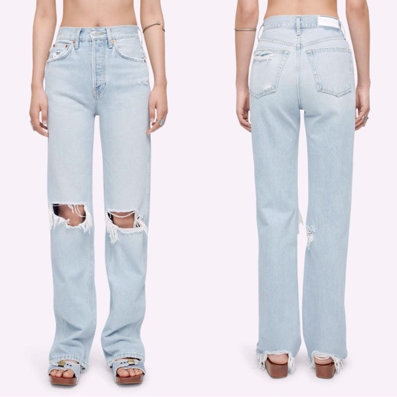 NWT RE/DONE Originals 90s High Rise Loose in Nu Disco Destroy size 26 - Picture 5 of 8
